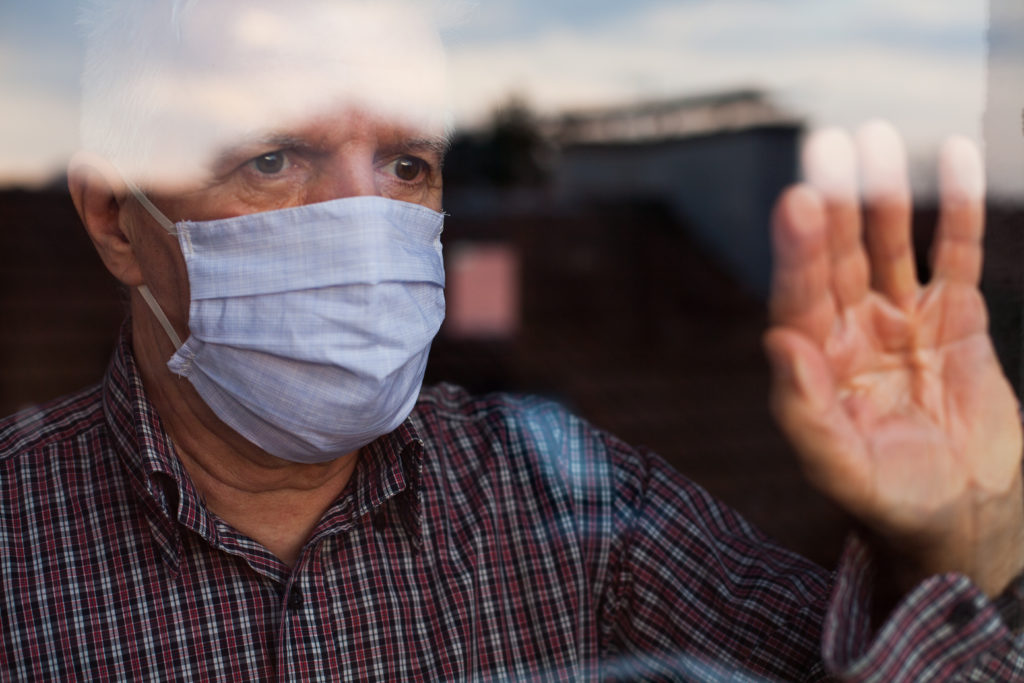 Elderly man in nursing home